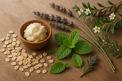 Shea Butter, Oats, Peppermint, Lavender & Tea Tree